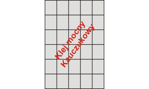 Etykiety samoprzylepne białe matowe na arkuszach A4 mocny klej  42x49,5